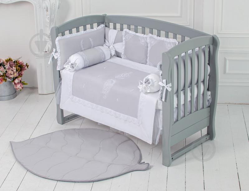 Комплект для детской кроватки Baby Veres Angel wings grey серый 216.26 - фото 1