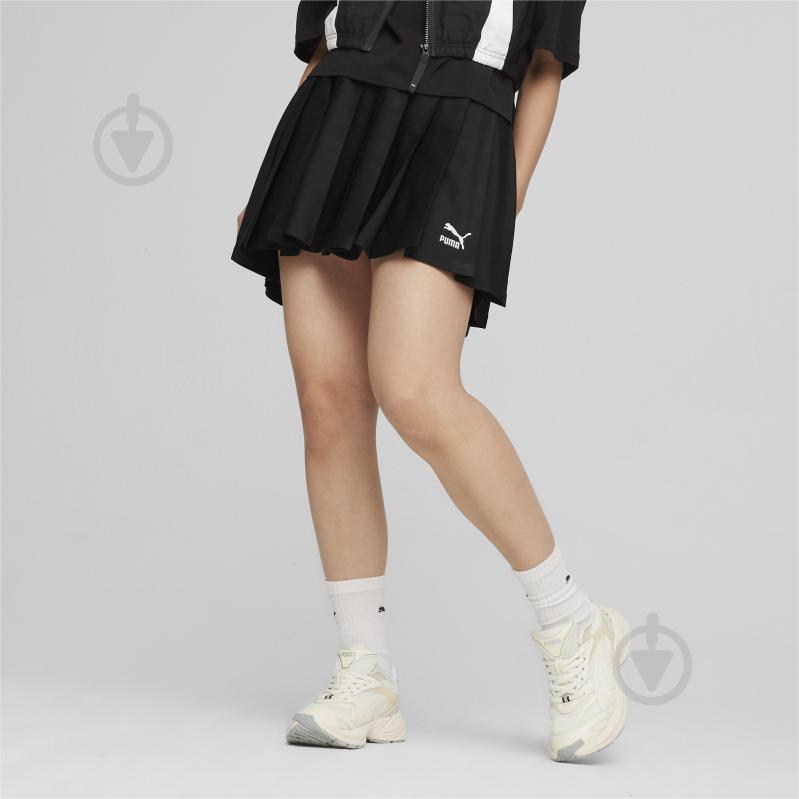 Юбка Puma CLASSICS PLEATED SKIRT 62423701 р.S черный - фото 4