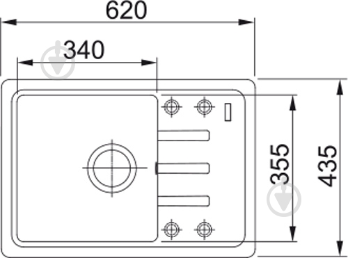 Мойка для кухни Franke BSG 611-62 (114.0375.050) оникс - фото 2