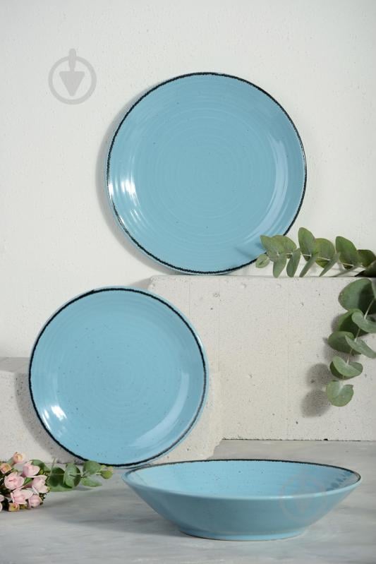 Тарілка для супу Cesiro Spiral 21 см лазурний (A2345S/G138) - фото 5