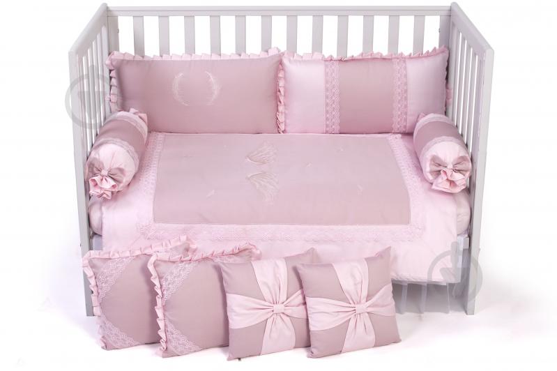 Комплект для детской кроватки Baby Veres Angel wings pink розовая фуксия 216.21 - фото 1