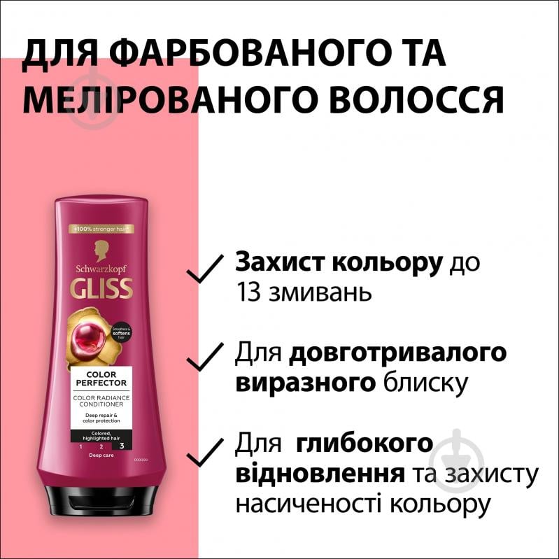 Бальзам-кондиционер GLISS Color Perfector 200 мл - фото 4