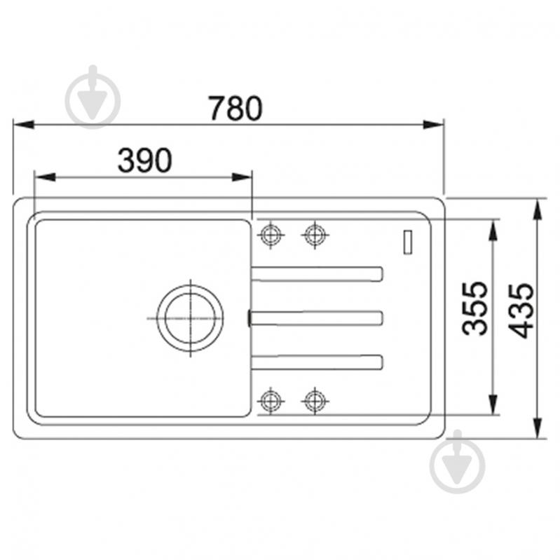 Мийка Franke Malta BSG 611-78 (114.0375.041) Онікс - фото 2