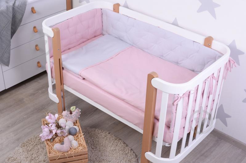 Комплект постельного белья Baby Veres Point pink розово-серый 219.01 - фото 2