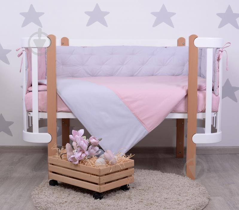 Комплект постельного белья Baby Veres Point pink розово-серый 219.01 - фото 1