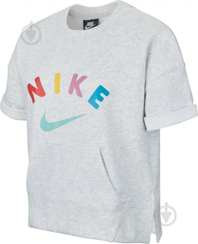 Футболка Nike G NSW CREW FLC FB CK2775-051 р.L черный - фото 1