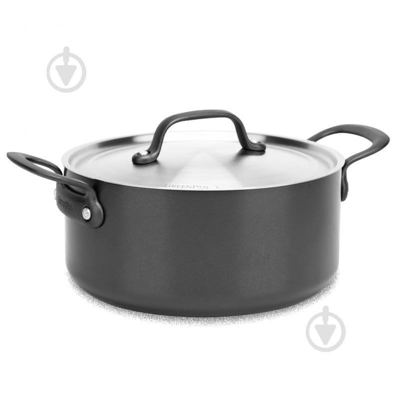 Кастрюля с крышкой GreenPan Craft, 24 см, 4,9 л з керамічним покриттям (CC002267-001) - фото 1