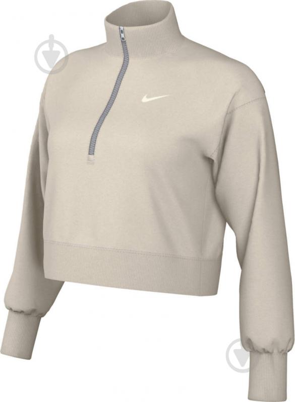 Джемпер Nike W NSW PHNX FLC QZ CROP DQ5767-104 р.L-T бежевый - фото 6