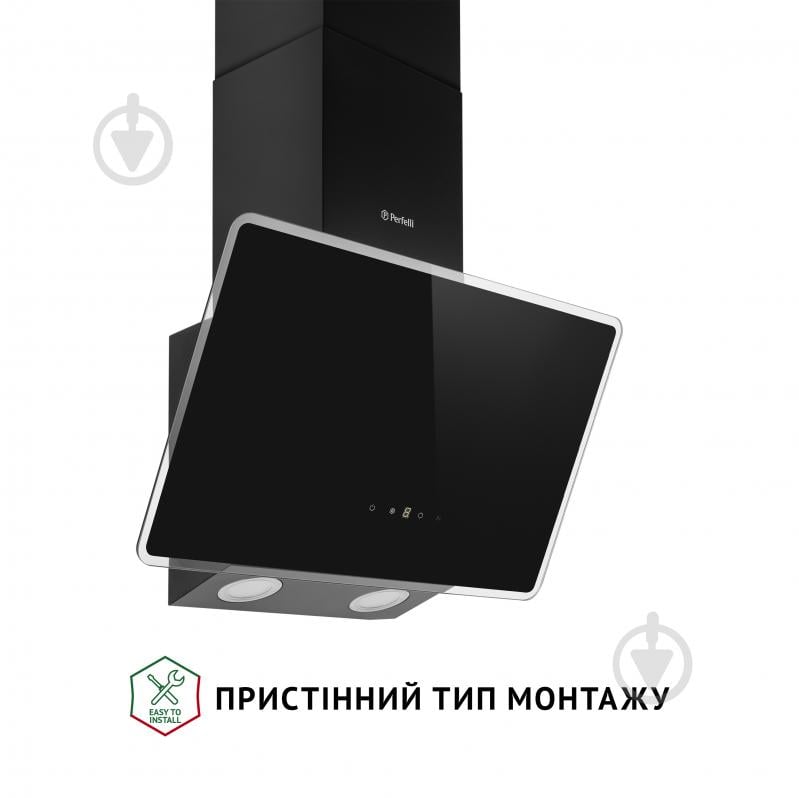 Вытяжка Perfelli VICCO 5HSR NERO декоративная наклонная - фото 2