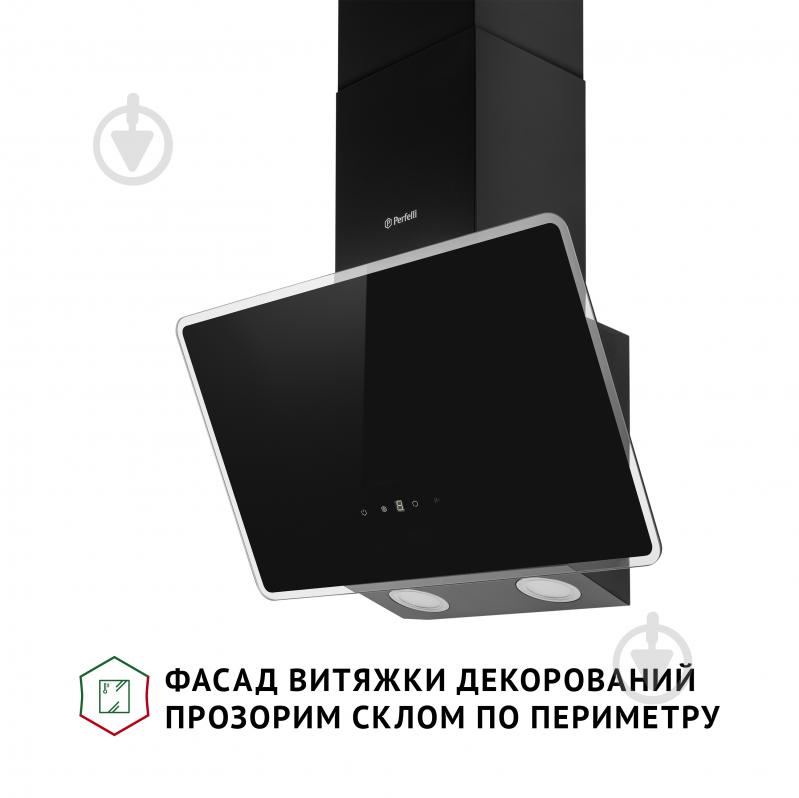 Вытяжка Perfelli VICCO 5HSR NERO декоративная наклонная - фото 3