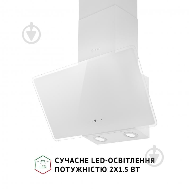 Витяжка Perfelli VICCO 6HSR BIANCO похила на кухню - фото 4