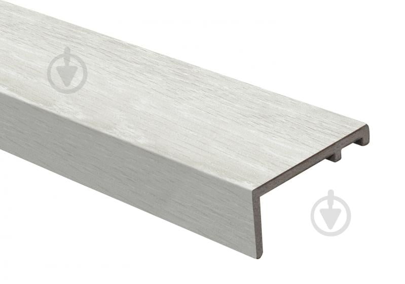 УЦІНКА! Лиштва телескопічна пластик (ПВХ) прямокутна ОМіС 8х80х2200 мм дуб білий (УЦ №2884) - фото 1