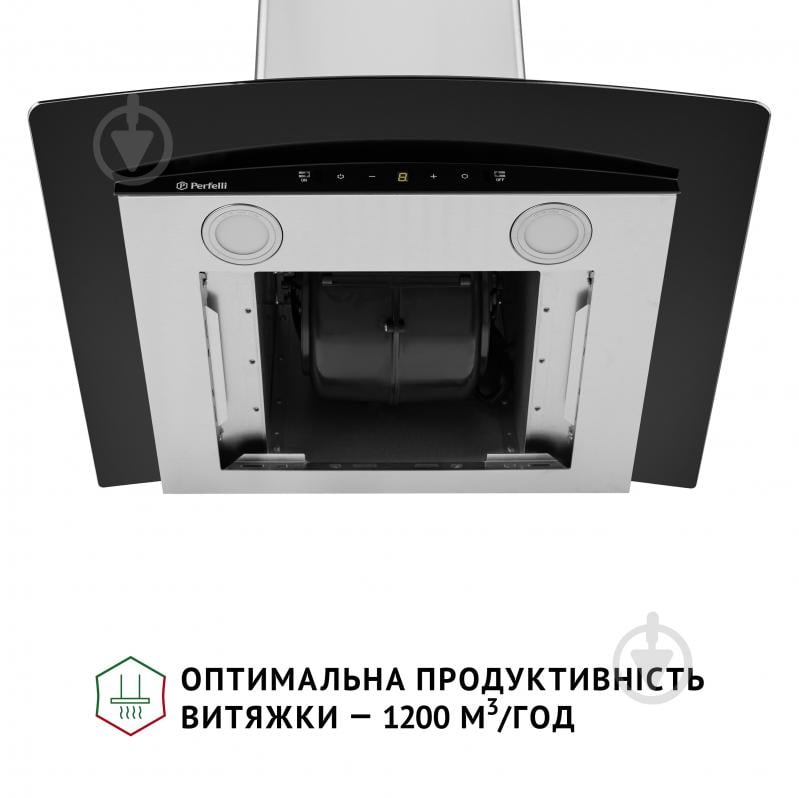 Вытяжка Perfelli GRASSI 6PWX INOX Т-образная декоративная со стеклом - фото 8