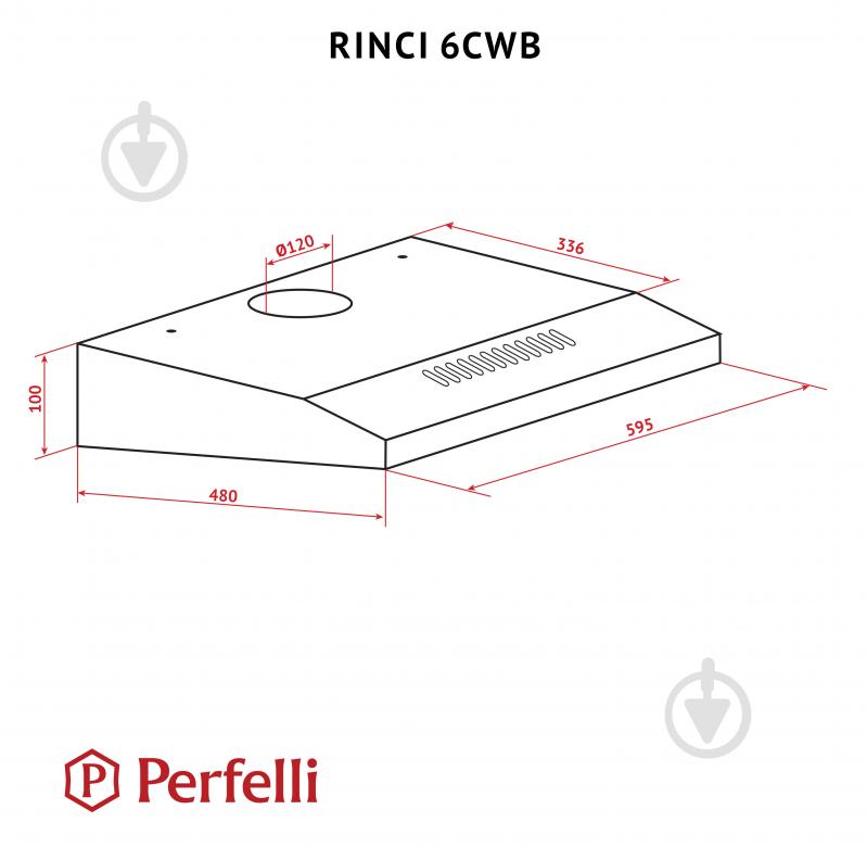 Витяжка Perfelli RINCI 6CWB NERO плоска - фото 11