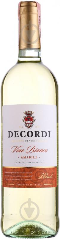 Вино Decordi Bianco Amabile біле напівсолодке 0,75 л - фото 1