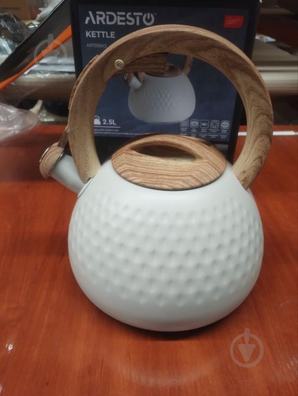 УЦІНКА! Чайник Ardesto Gemini 2.5 л бежевий AR1956KS (УЦ №2884) - фото 10 УЦІНКА! Чайник Ardesto Gemini 2.5 л бежевий AR1956KS (УЦ №2884) - фото 10