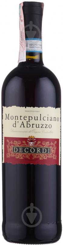 Вино Decordi Montepulciano d'Abruzzo червоне сухе 0,75 л - фото 1