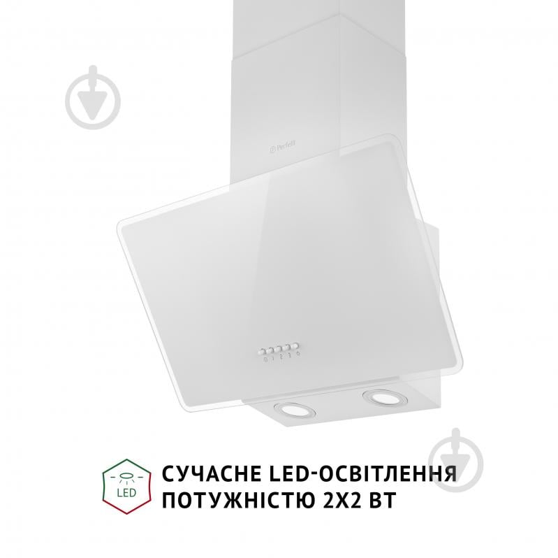 Вытяжка Perfelli VICCO 5HM BIANCO декоративная наклонная - фото 4