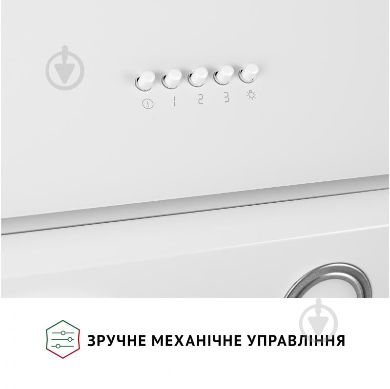 Вытяжка Perfelli VICCO 5HM BIANCO декоративная наклонная - фото 7