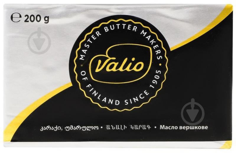 Масло Valio 82% 200 г - фото 1 Масло Valio 82% 200 г - фото 1