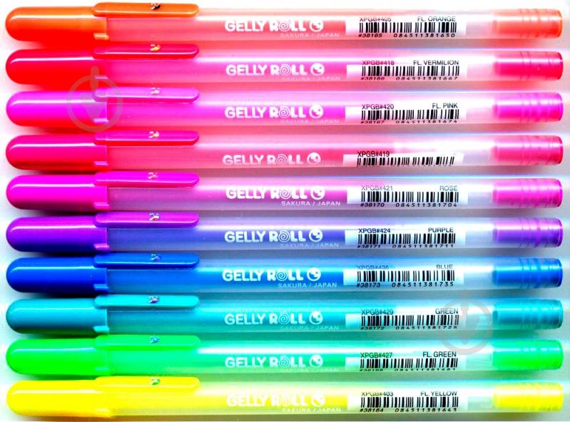 Ручка гелевая Gelly Roll Sakura MOONLIGHT красный - фото 2