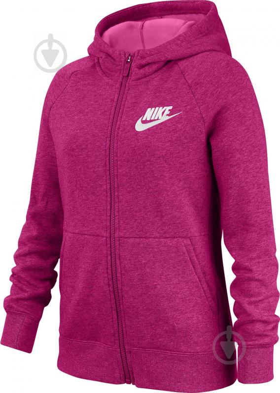 Джемпер Nike G NSW PE FULL ZIP BV2712-615 рожевий - фото 1