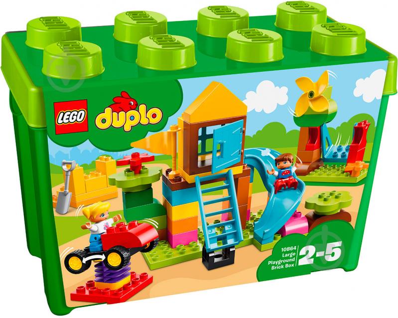 Конструктор LEGO DUPLO Коробка с кубиками Большая игровая площадка 10864 - фото 1