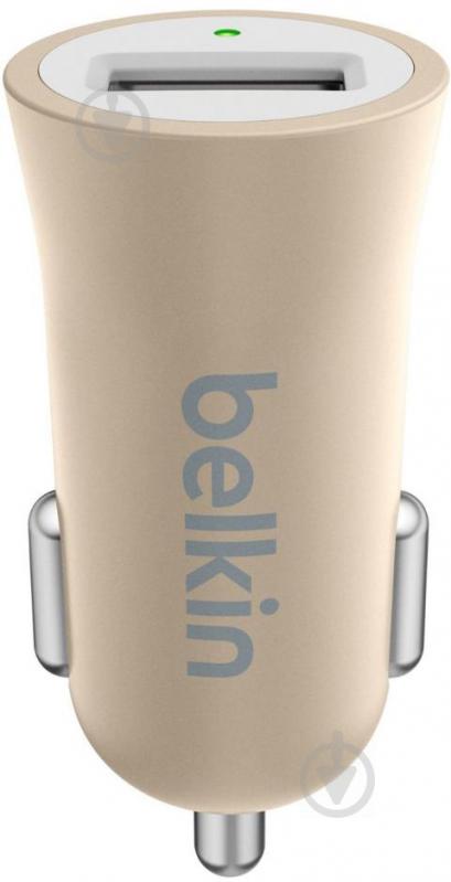 Зарядний пристрій у машину Belkin USB Mixit Premium 2.4Amp Gold (F8M730btGLD) - фото 1