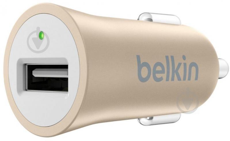 Зарядний пристрій у машину Belkin USB Mixit Premium 2.4Amp Gold (F8M730btGLD) - фото 2