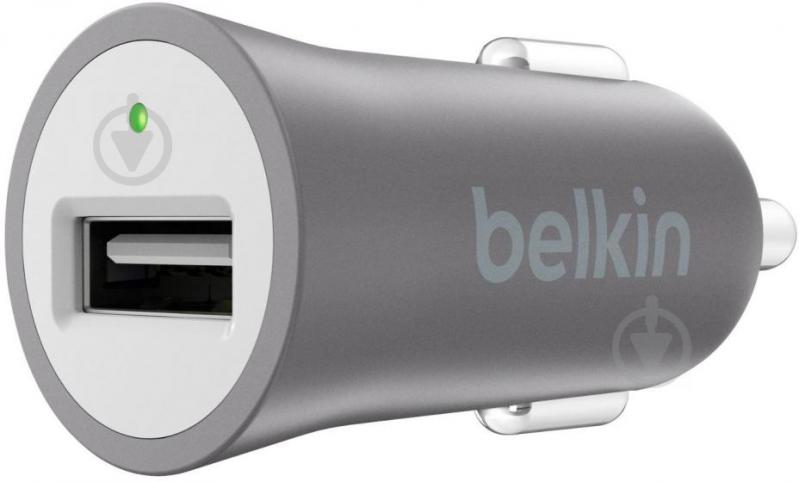 Зарядное устройство в автомобиль Belkin USB Mixit Premium 2.4Amp Gray (F8M730btGRY) - фото 2