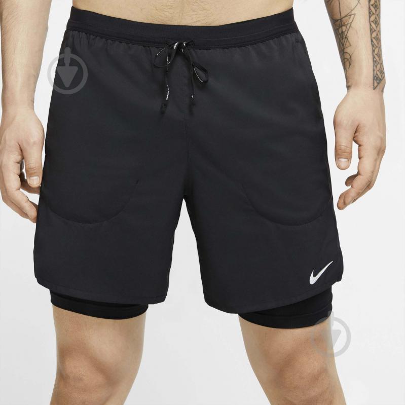 Шорти Nike NK DF FLX STRD 2IN1 SHRT 7IN CJ5471-010 р. S чорний - фото 6 Шорти Nike NK DF FLX STRD 2IN1 SHRT 7IN CJ5471-010 р. S чорний - фото 6