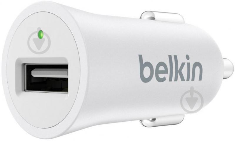 Зарядное устройство в автомобиль Belkin USB Mixit Premium 2.4Amp White (F8M730btWHT) - фото 2