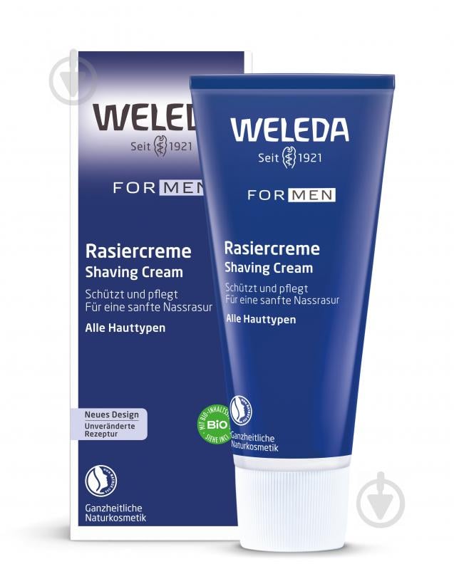 Крем для бритья Weleda Men Shaving Cream 75 мл - фото 1