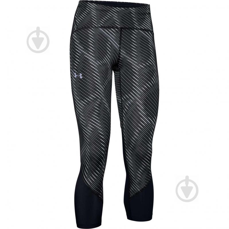 Лосини Under Armour W UA Fly Fast HeatGear Printed Crop 1353511-001 р.XS чорний - фото 1