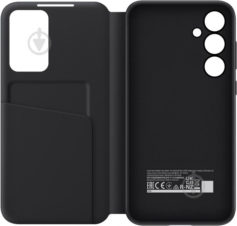 Чехол-книжка Samsung Smart View Wallet Case Black (EF-ZA556CBEGWW) для A55 - фото 5