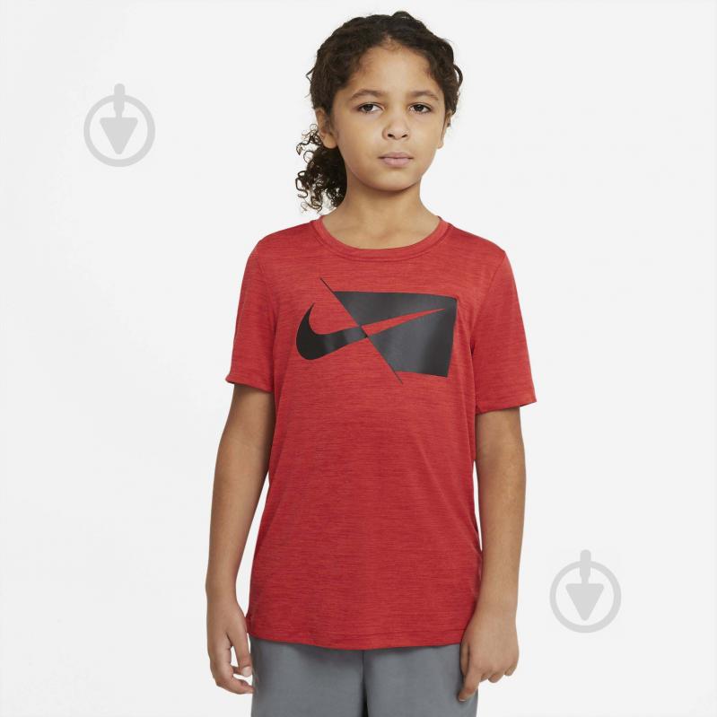 Футболка Nike NK DRY HBR SS TOP DA0282-657 р.L красный - фото 2