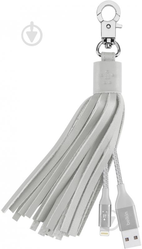 Кабель-брелок Belkin Lightning – USB 0.15 м серый (F8J174bt06INGRY) - фото 2