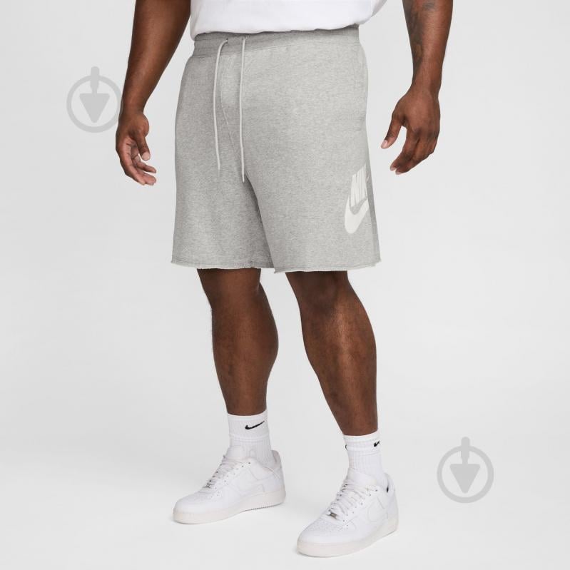 Шорты Nike M NK CLUB ALUMNI FT SHORT FQ4950-063 р. L серый - фото 7 Шорты Nike M NK CLUB ALUMNI FT SHORT FQ4950-063 р. L серый - фото 7