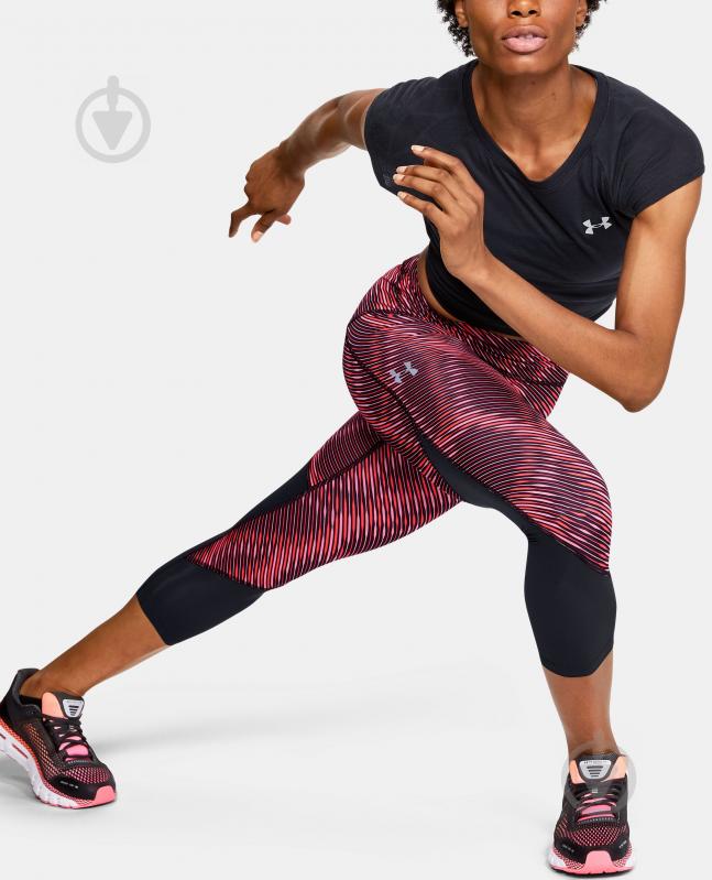 Лосини Under Armour W UA Fly Fast HeatGear Printed Crop 1353511-691 XS рожевий - фото 6