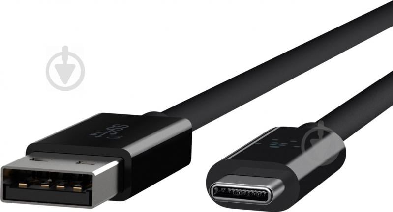 Кабель Belkin USB Type-C – USB 1 м чорний (F2CU029bt1M-BLK) - фото 3