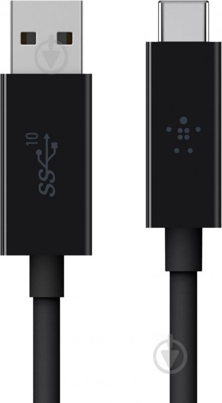 Кабель Belkin USB Type-C – USB 1 м чорний (F2CU029bt1M-BLK) - фото 1