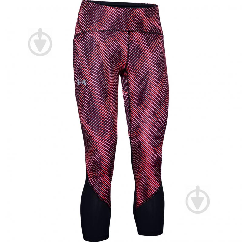 Лосины Under Armour W UA Fly Fast HeatGear Printed Crop 1353511-691 р.S розовый - фото 1