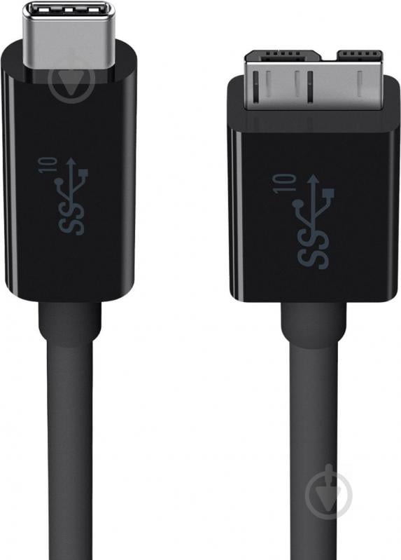 Кабель Belkin microUSB-B – USB-С 3.1 1 м черный (F2CU031bt1M-BLK) - фото 2