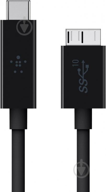 Кабель Belkin microUSB-B – USB-С 3.1 1 м черный (F2CU031bt1M-BLK) - фото 1