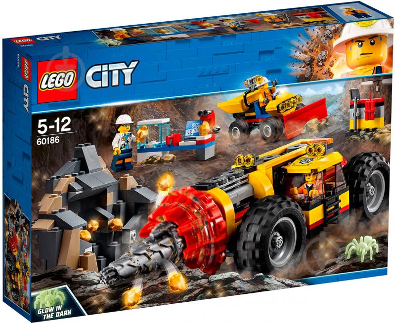 Конструктор LEGO City Важкий бур для гірських робіт 60186 - фото 1