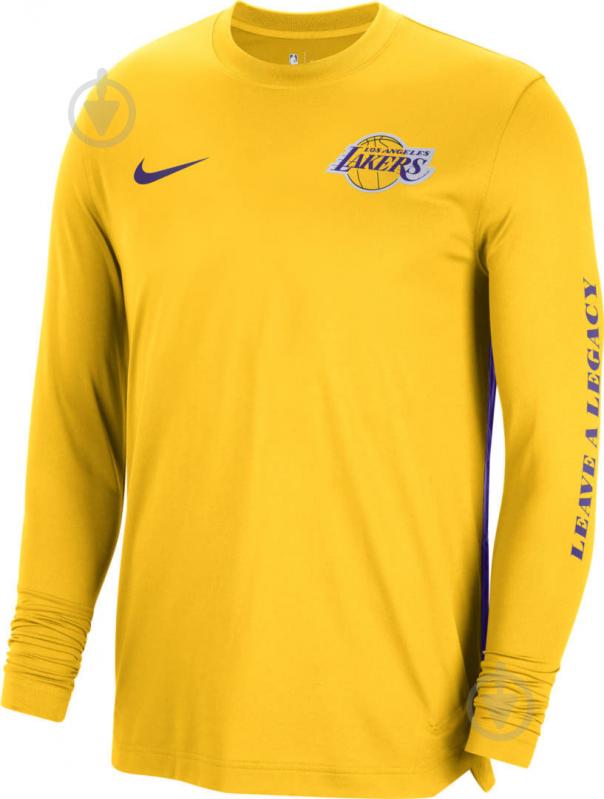 Футболка Nike LAL MNK DF LS TOP PREGM DX9436-728 р.XS желтый - фото 1