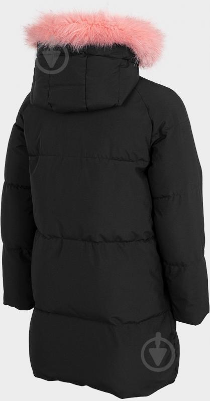 Куртка-парка для дівчаток демісезонна 4F JACKET JKUDP004 HJZ22-JKUDP004-20S чорна - фото 4