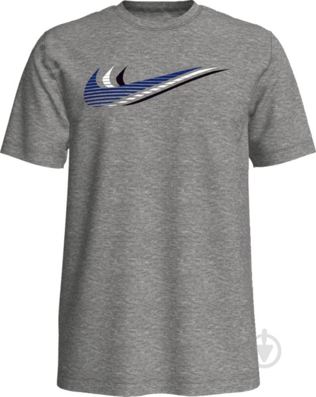 Футболка Nike M NSW SS TEE SWOOSH CK4278-063 р.XL серый - фото 3