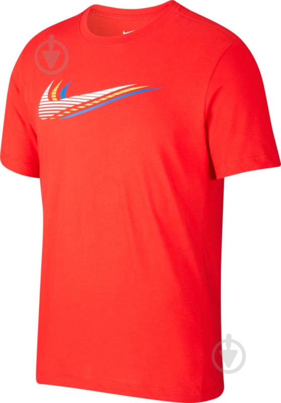 Футболка Nike M NSW SS TEE SWOOSH CK4278-657 р.2XL красный - фото 1