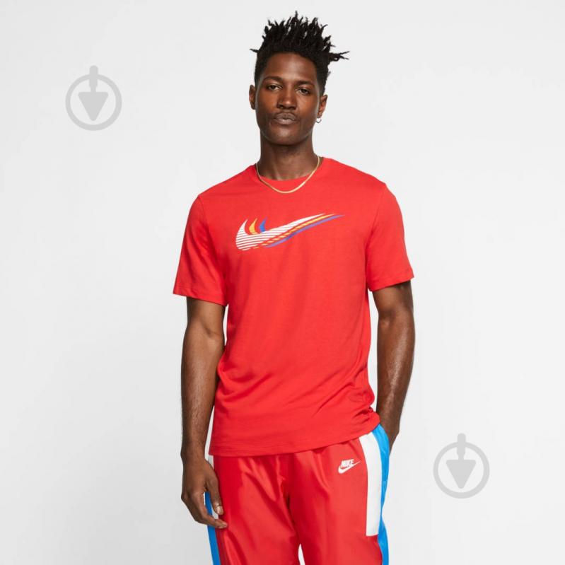 Футболка Nike M NSW SS TEE SWOOSH CK4278-657 р.2XL красный - фото 4